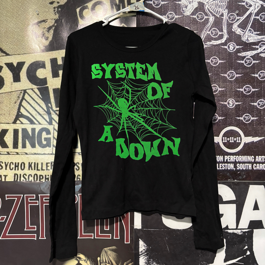 System of a Down black/green baby long sleeve