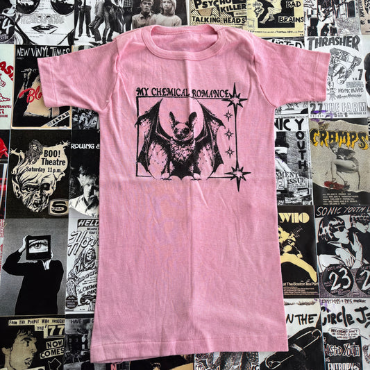Chemical romance pink baby tee XS