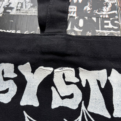 System of a down black tote bag