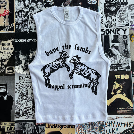 Silence lambs white tank XS