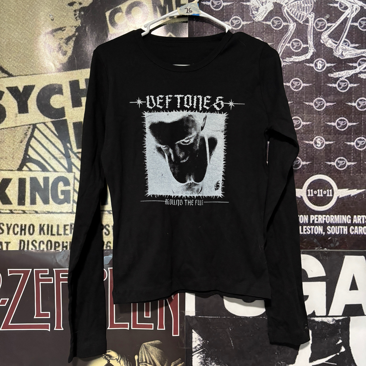 Deftones black baby long sleeve