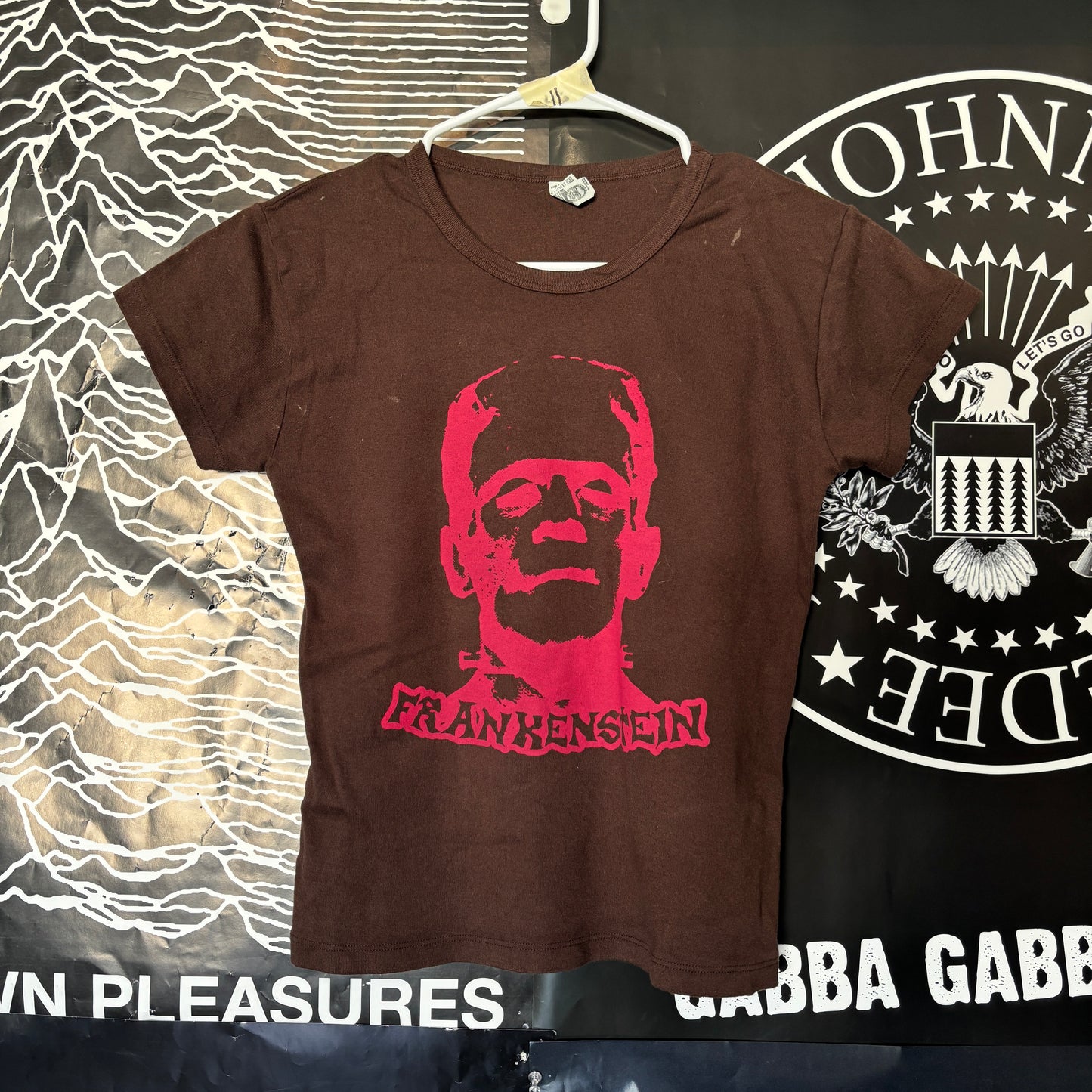 Frankenstein brown/red babydoll tee