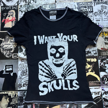 Misfits black/white baby tee