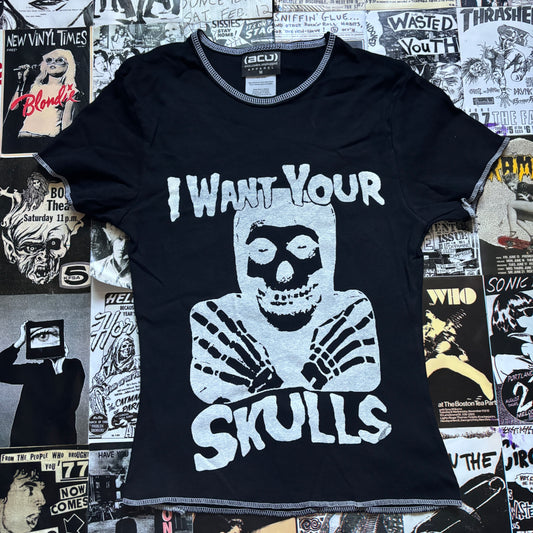 Misfits black/white baby tee