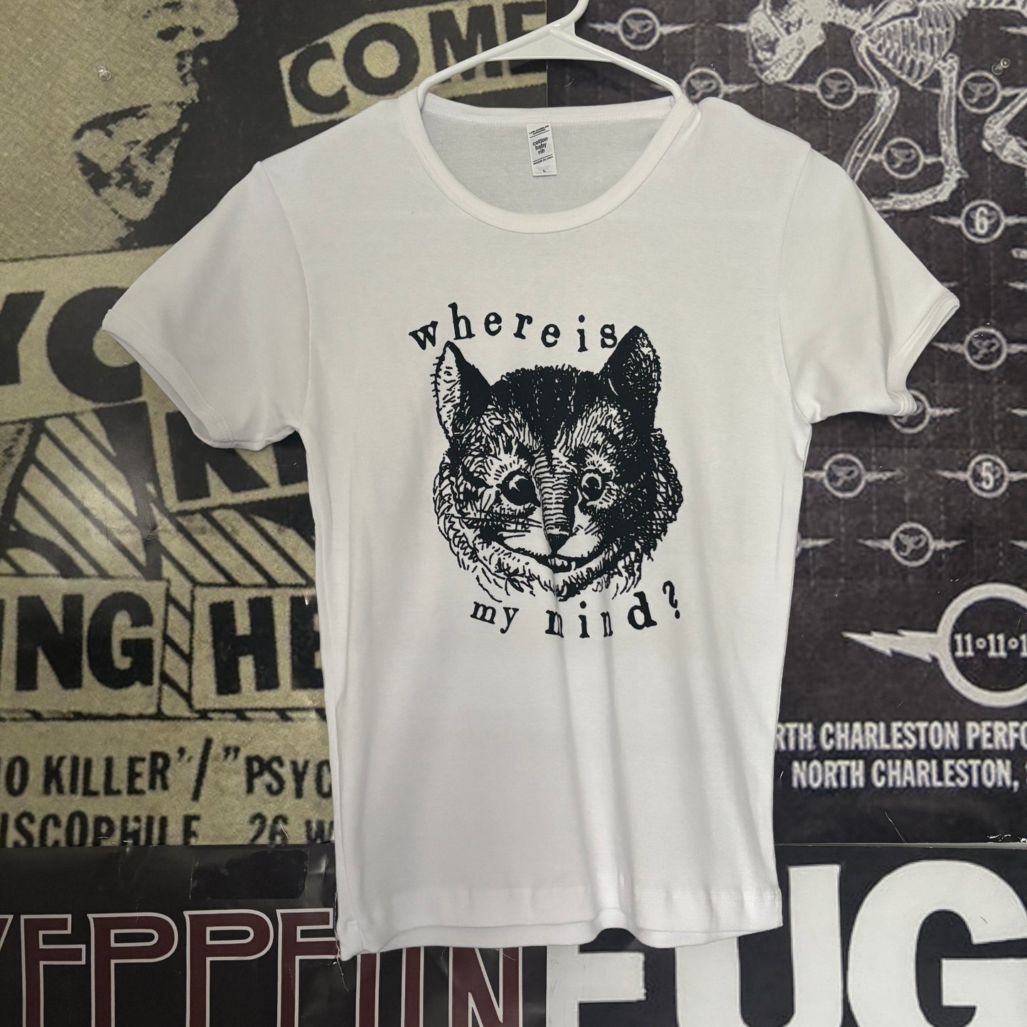 Pixies white long baby tee