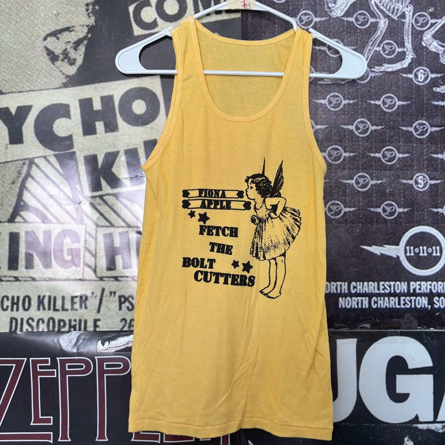 Fiona Apple yellow rib tank top XL