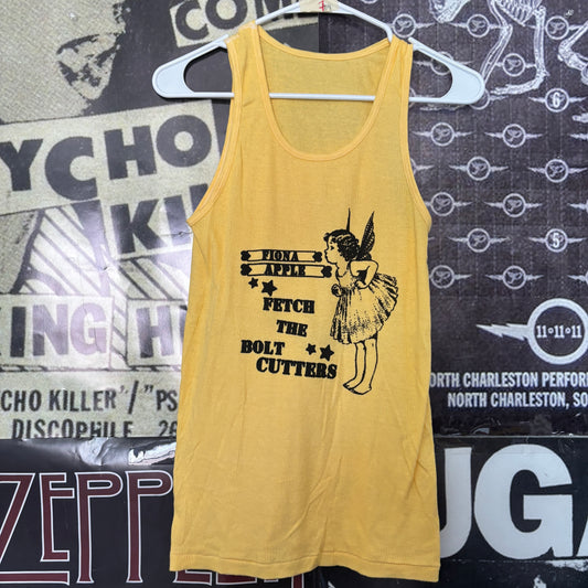 Fiona Apple yellow rib tank top XL