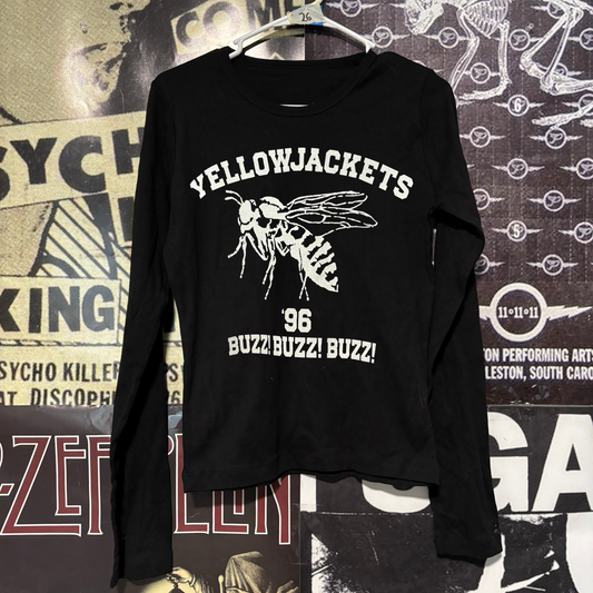 Yellowjackets black baby long sleeve