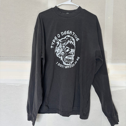Type o negative dark grey unisex long sleeve XLARGE