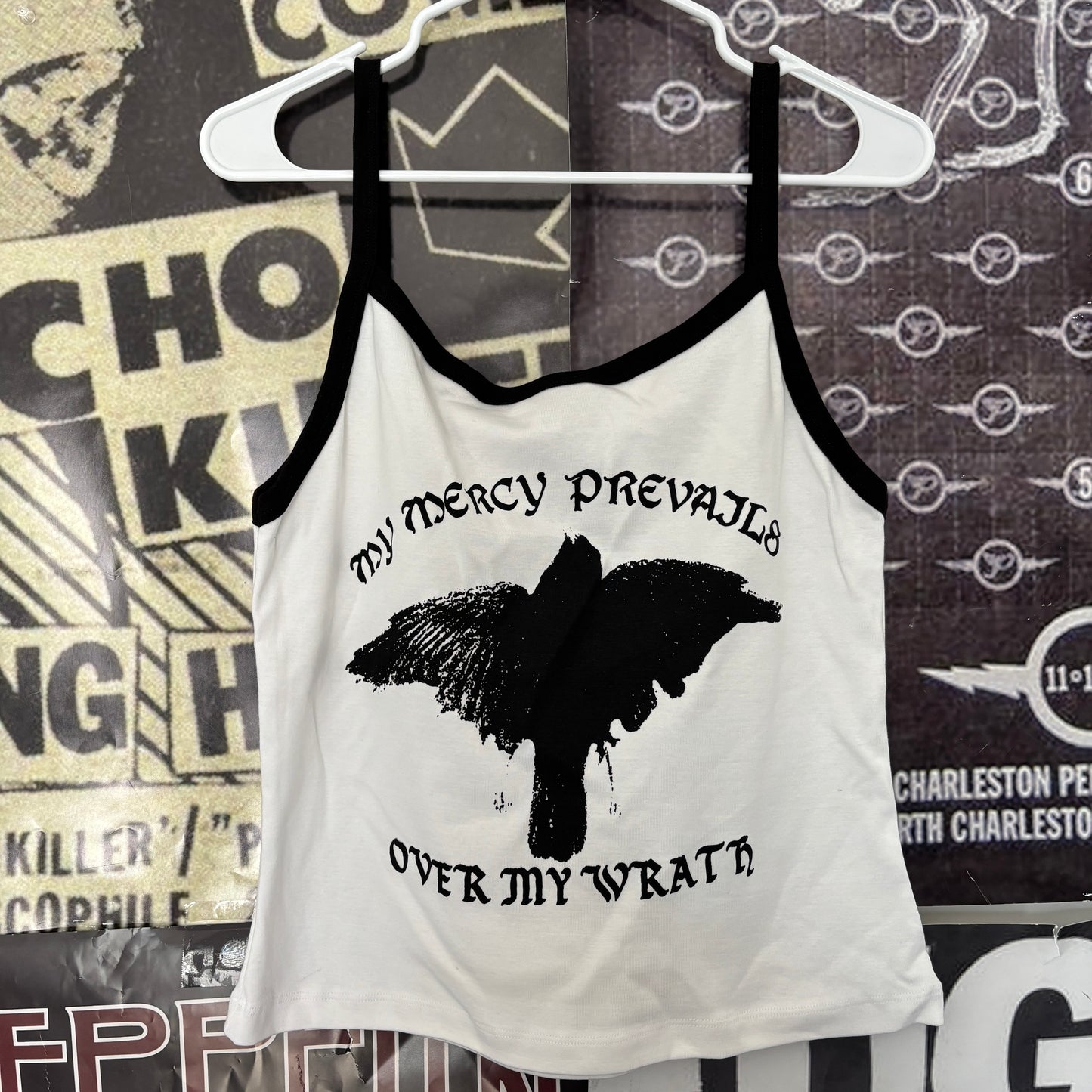 Walking dead mercy  black/white baby tank
