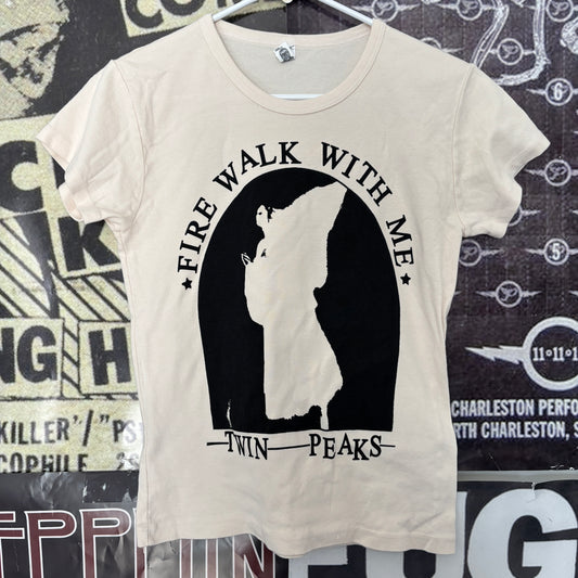Twin peaks fire walk cream babydoll tee