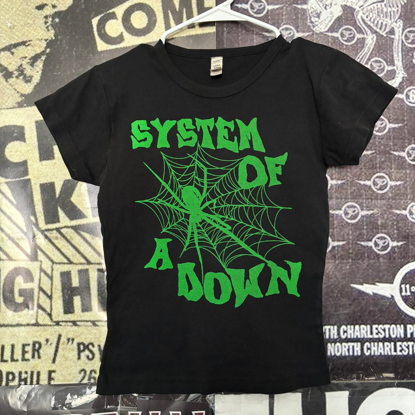 System of a Down webs black/green babydoll tee
