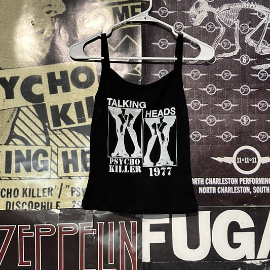 Talking heads black baby tank