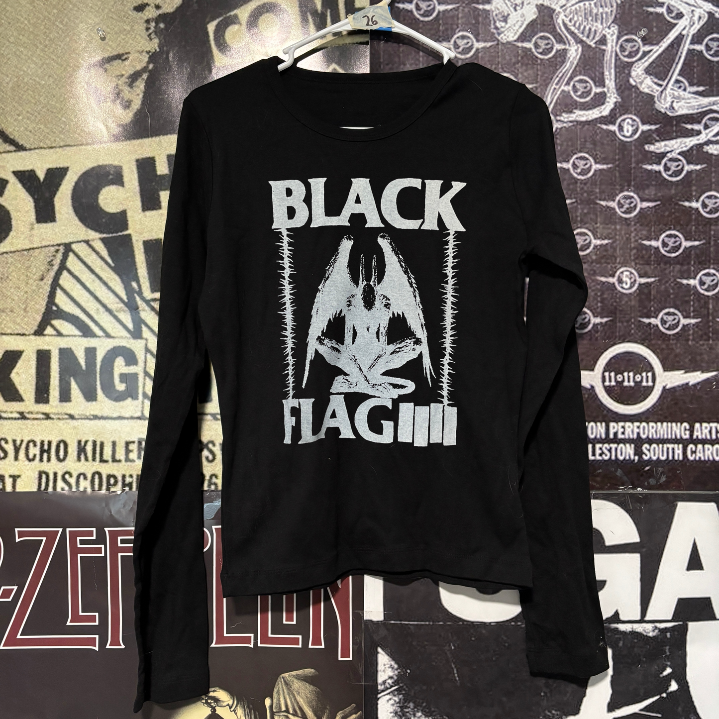 Black flag black baby long sleeve