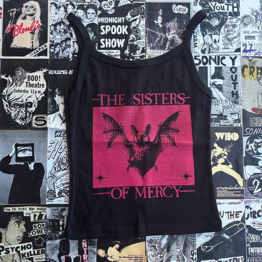 Sisters of mercy black/red tank SM/MED
