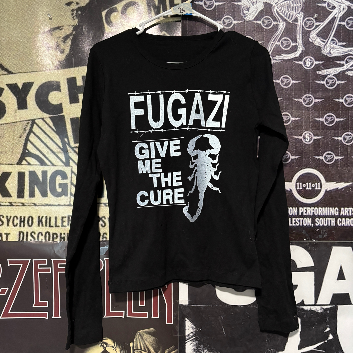 Fugazi black baby long sleeve