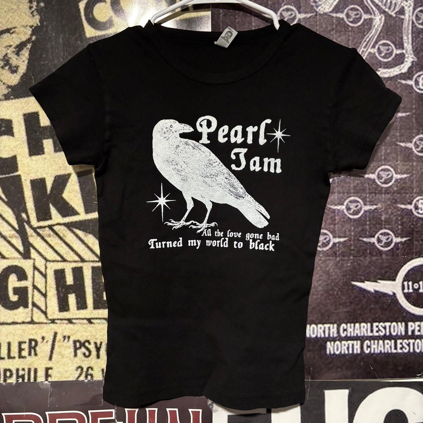 Pearl jam b&w babydoll tee