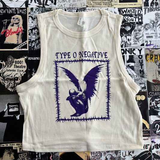 Type o negative cream/purple tank XL