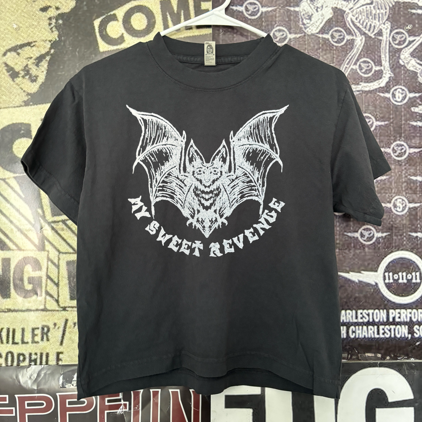 Sweet revenge boxy black tee