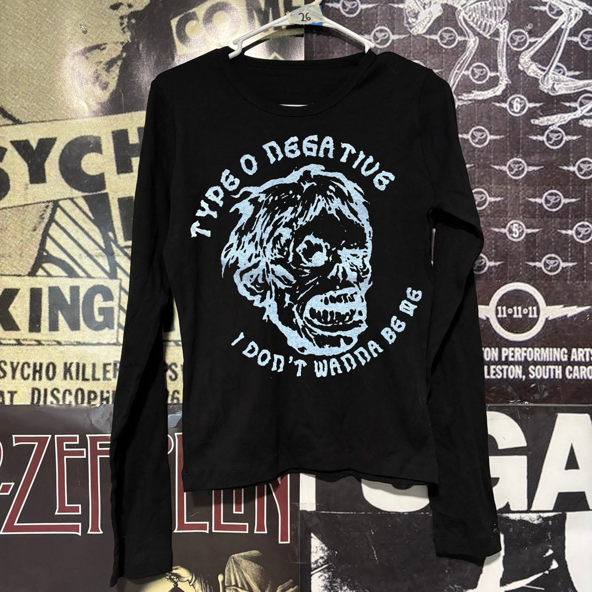 Type o negative black baby long sleeve