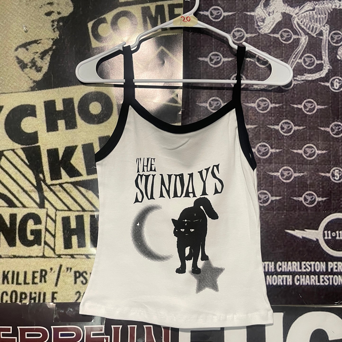 Sundays knows black/white baby tank