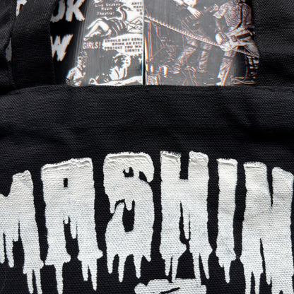 Smashing pumpkins black tote bag