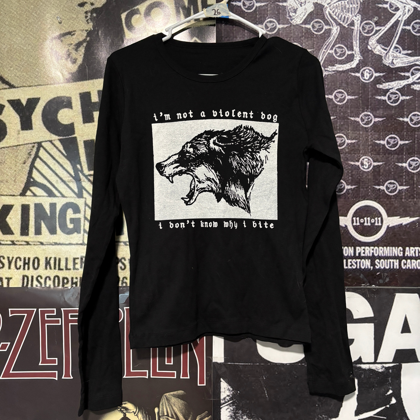 Violent dog black baby long sleeve