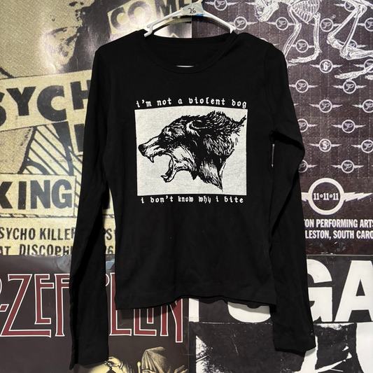 Violent dog black baby long sleeve