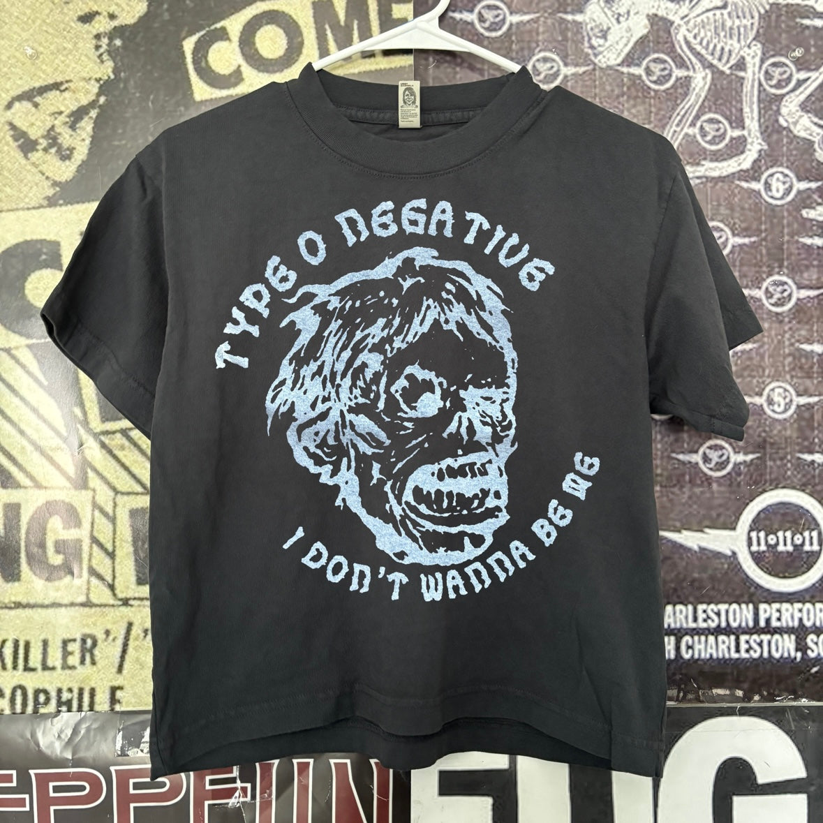 Type o negative black boxy tee