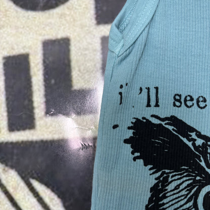 Twin peaks blue rib tank SM