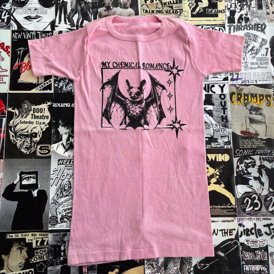 Chemical romance pink baby tee XS