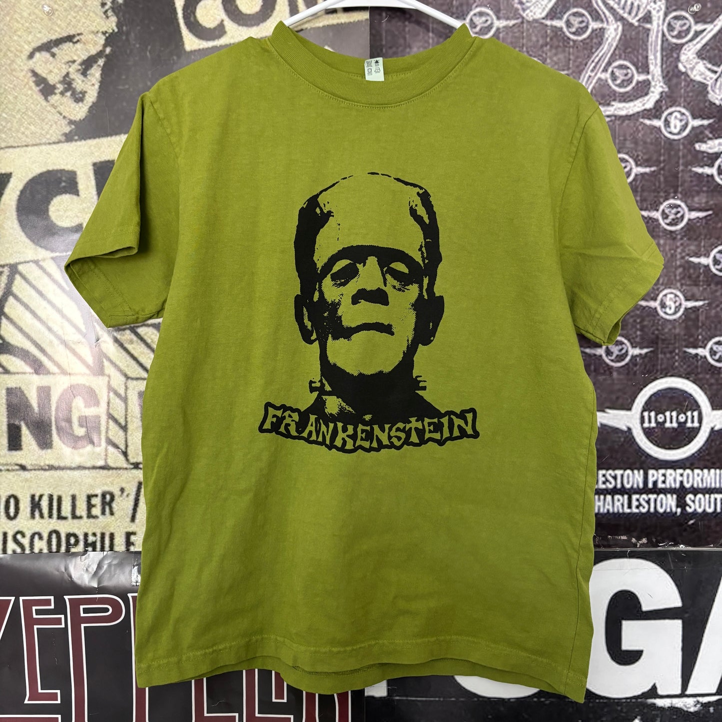Frankenstein green t-shirt