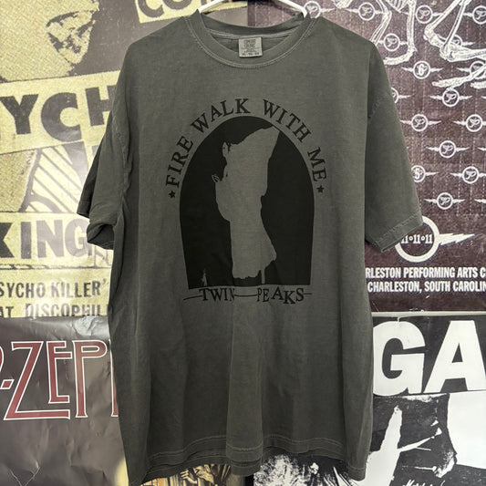 Fire walk with me grey full size unisex tee