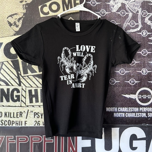 Joy division black long baby tee