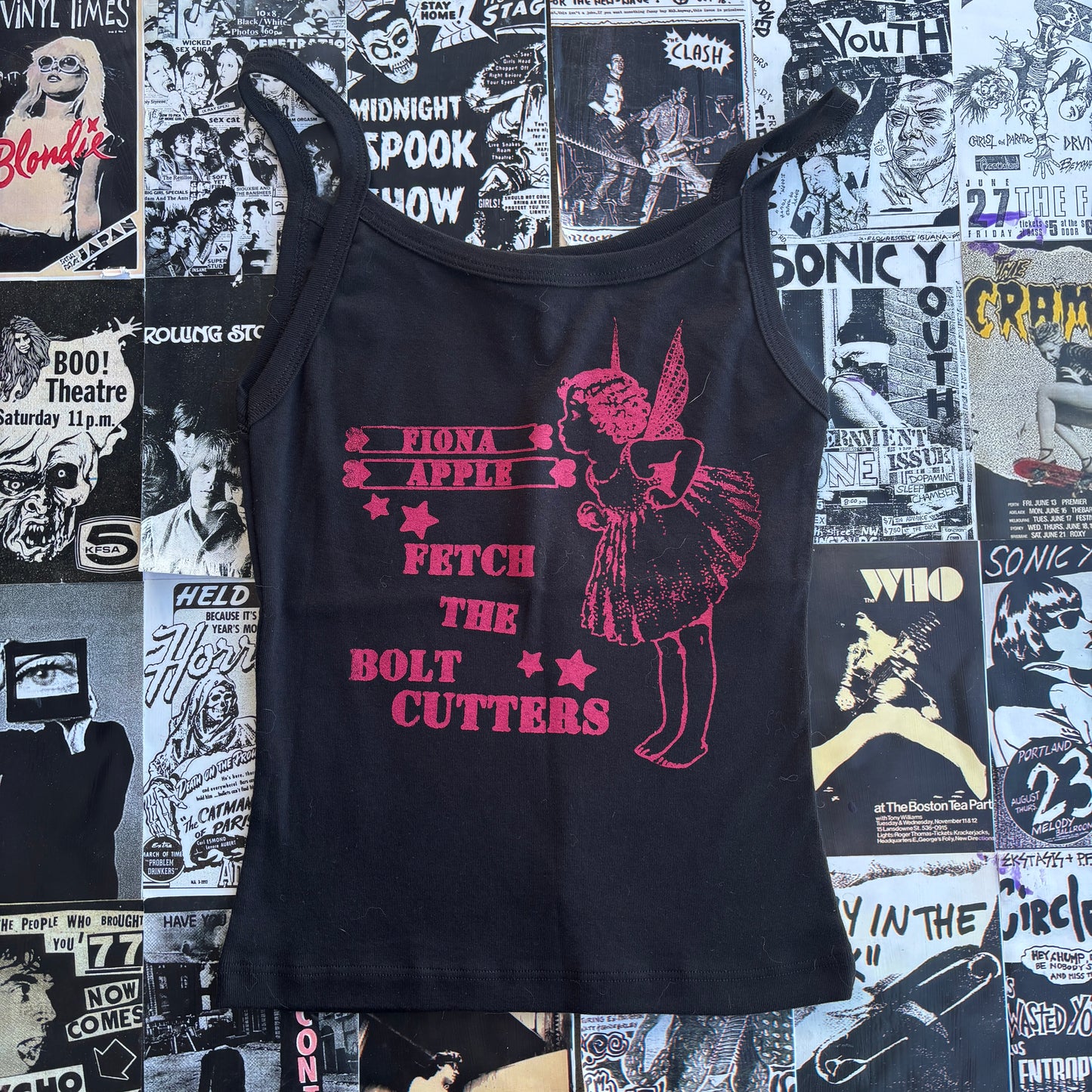 Fiona apple black/red tank SM/MED