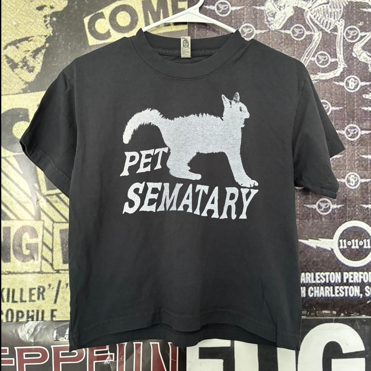 Pet sematary boxy black tee