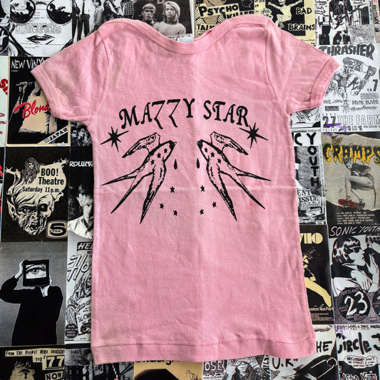 Mazzy star pink babydoll tee SM
