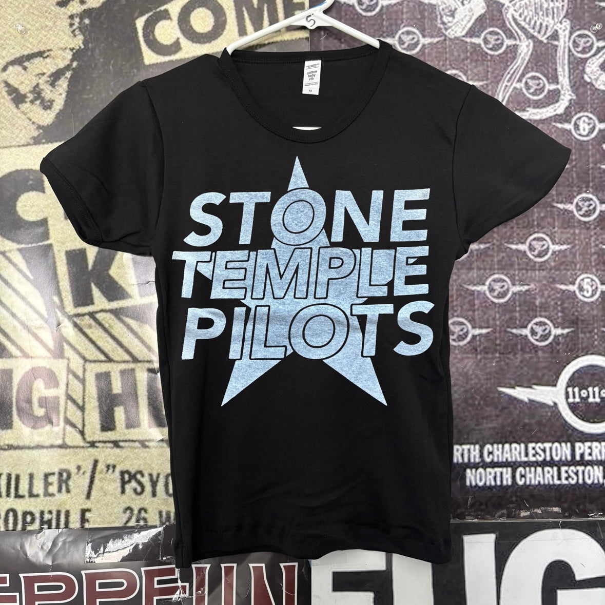 Stone temple pilots black long baby tee