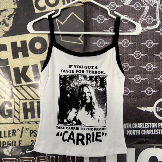 Carrie black/white baby tank
