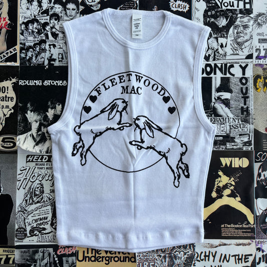 Fleetwood mac white tank XS