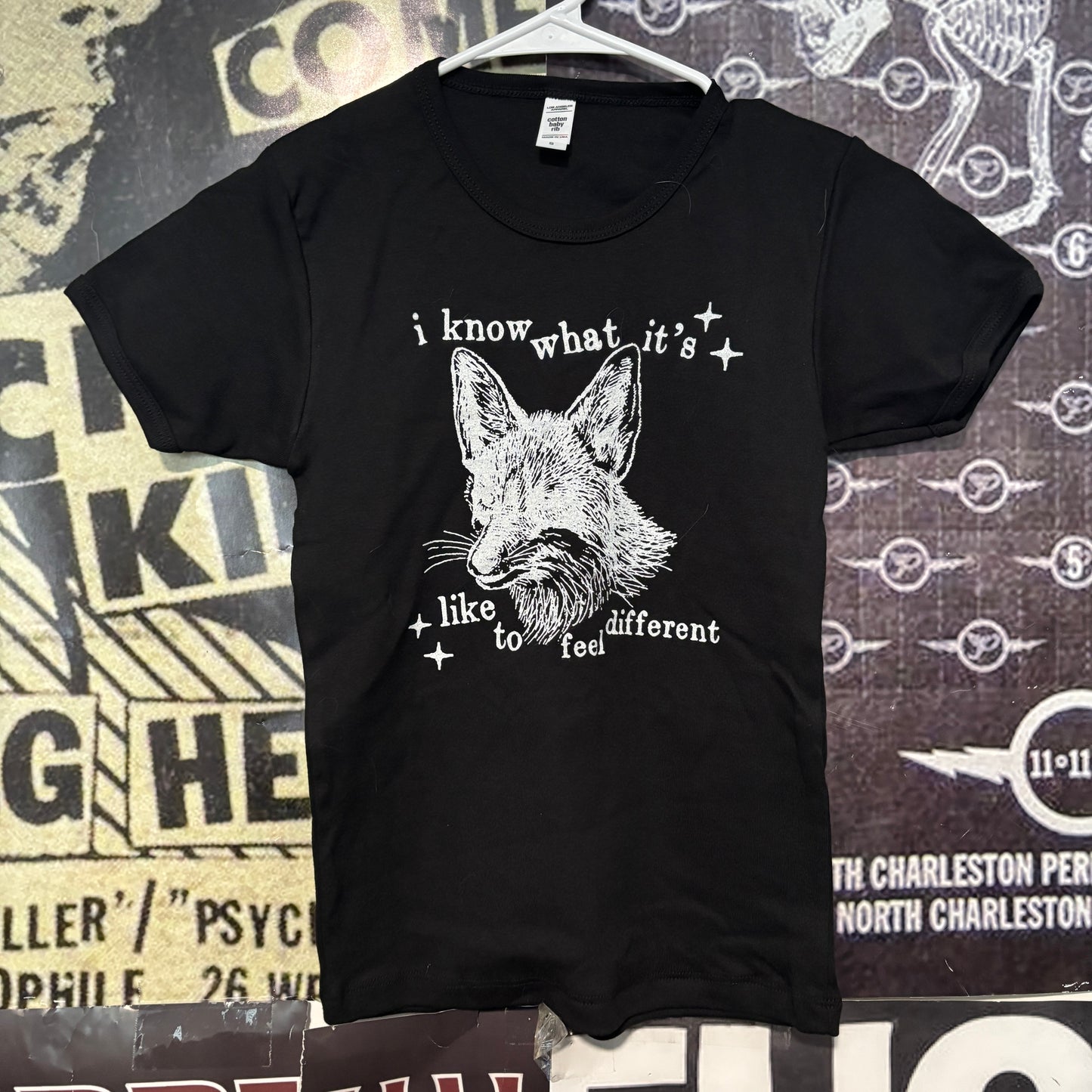 Fantastic fox black long baby tee