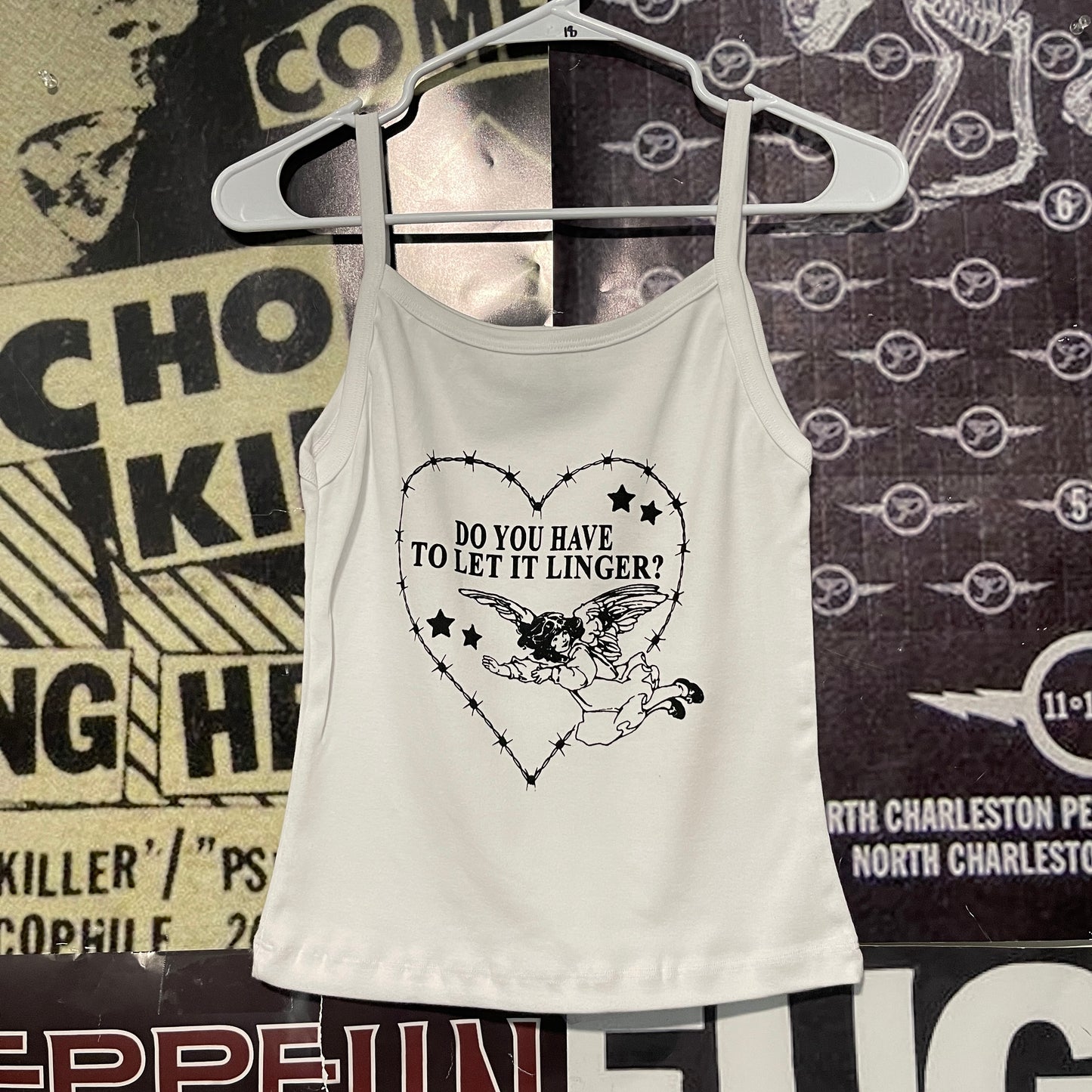 Cranberries linger white baby tank