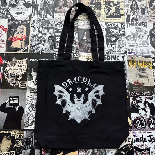 Dracula black tote bag
