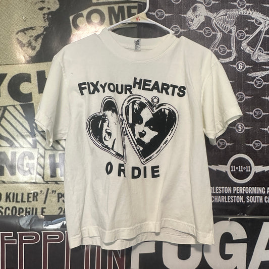 TWIN PEAKS HEARTS  cream boxy tee