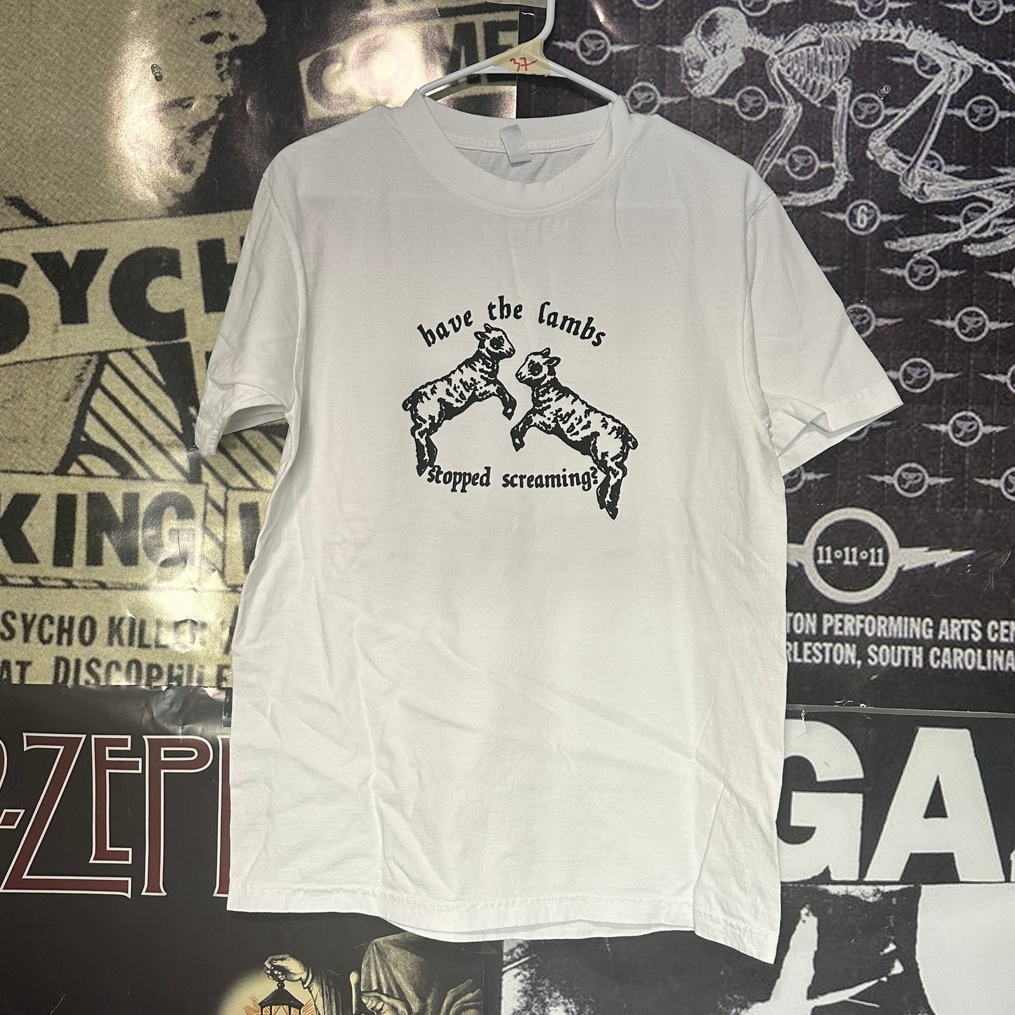 SILENCE LAMBS white full size tee