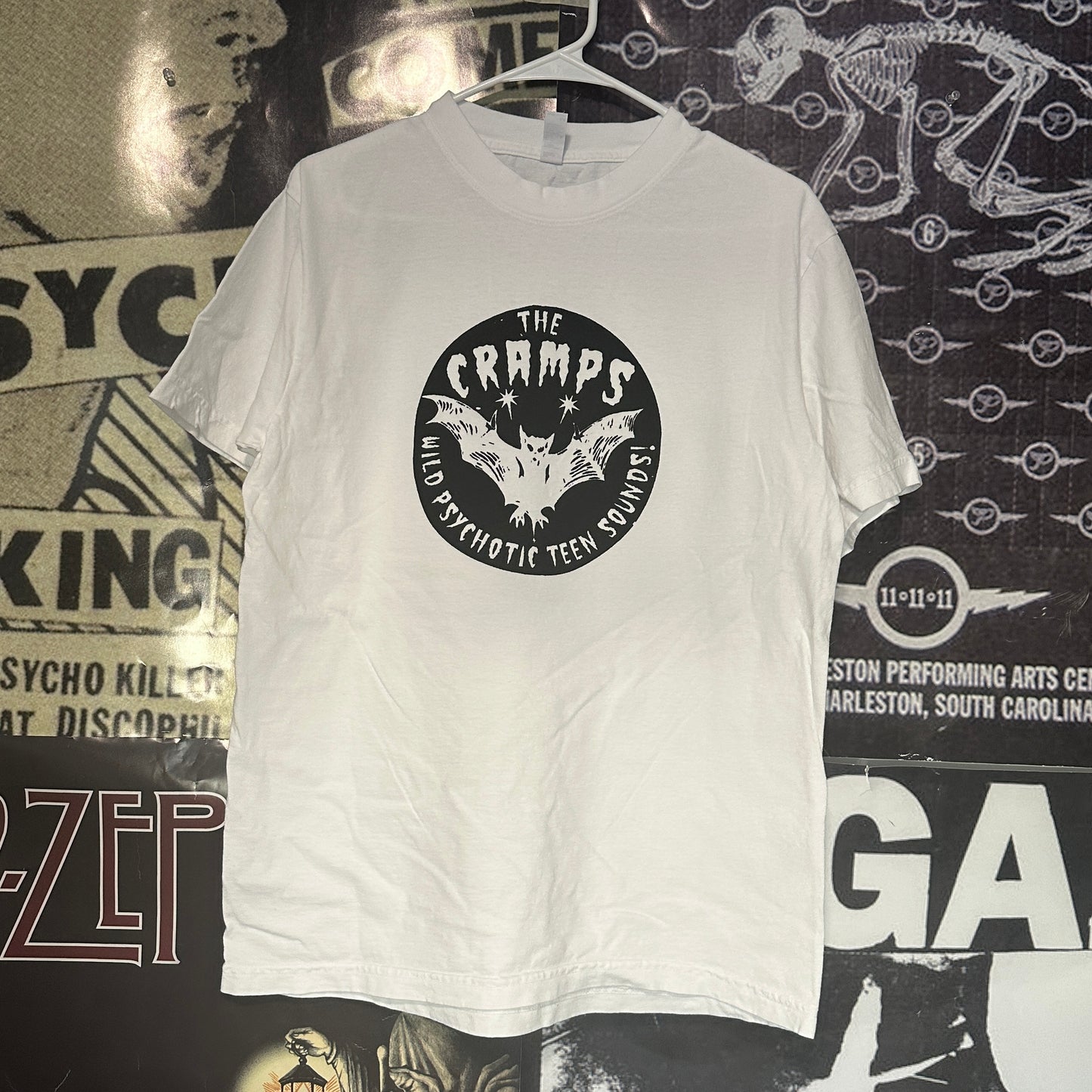 THE CRAMPS white full size tee