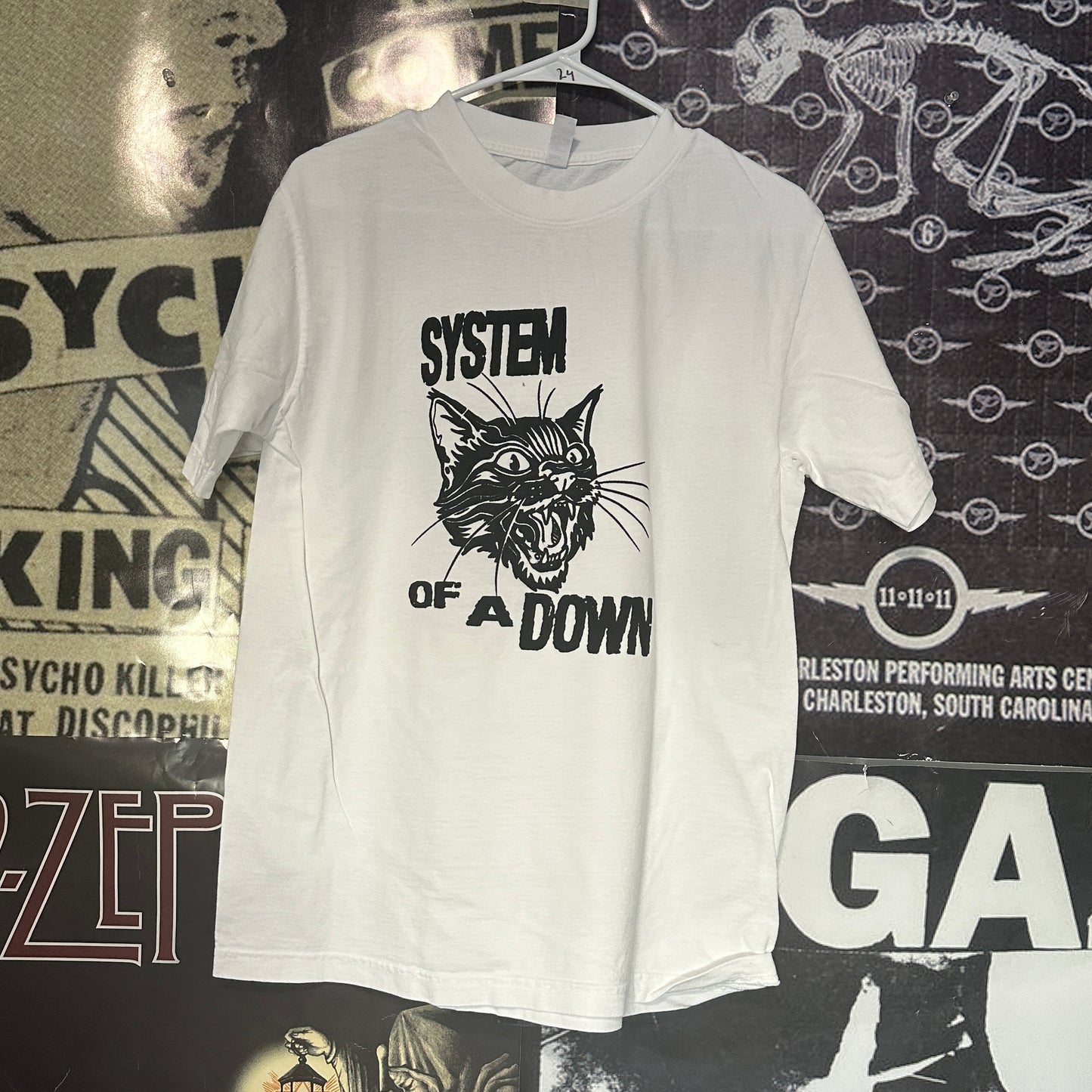 SYSTEM OF A DOWN white full size tee