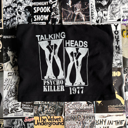 TALKING HEADS black/white tube top