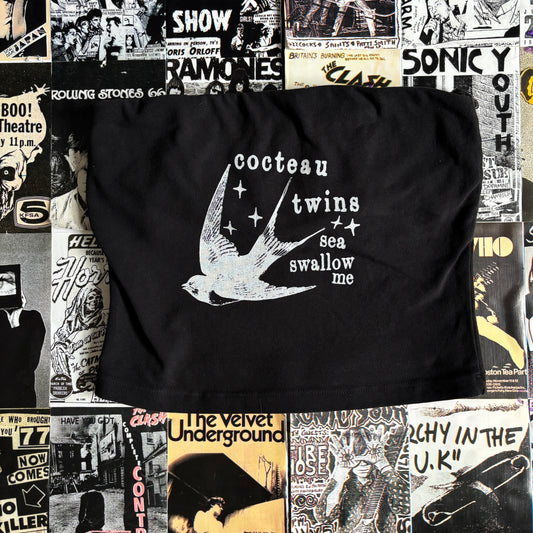 COCTEAU TWINS black/white tube top
