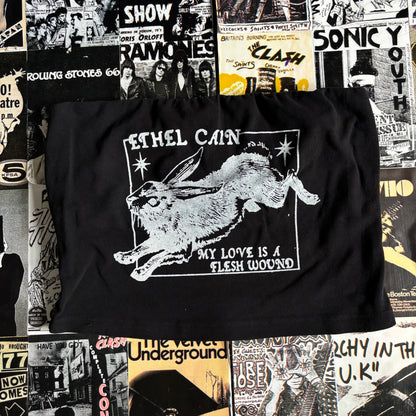 ETHEL CAIN black/white tube top